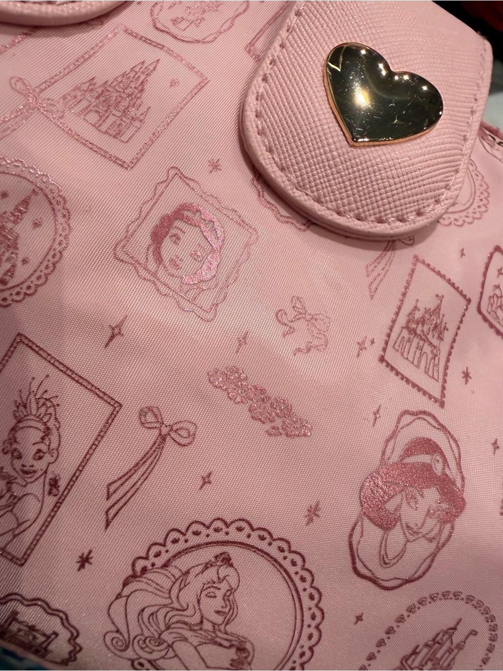 Disney Princess Pink Mini Crossbody Pouchette Satchel Bag - Picture 6 of 9